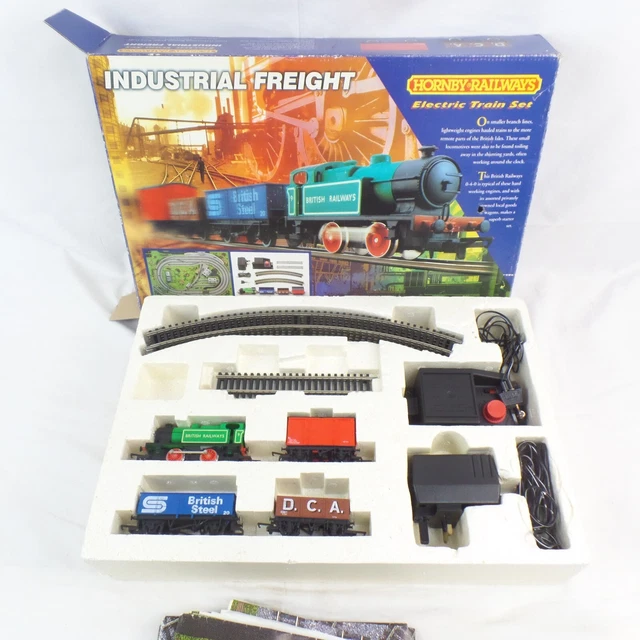 HORNBY RAILWAYS INDUSTRIAL FREIGHT Electric Train Set Complete Working