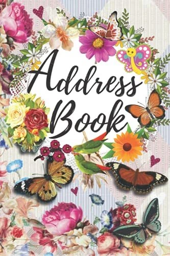 Address Book: Floral Address Logbook with Alphabetical Tabs : to Record Names,