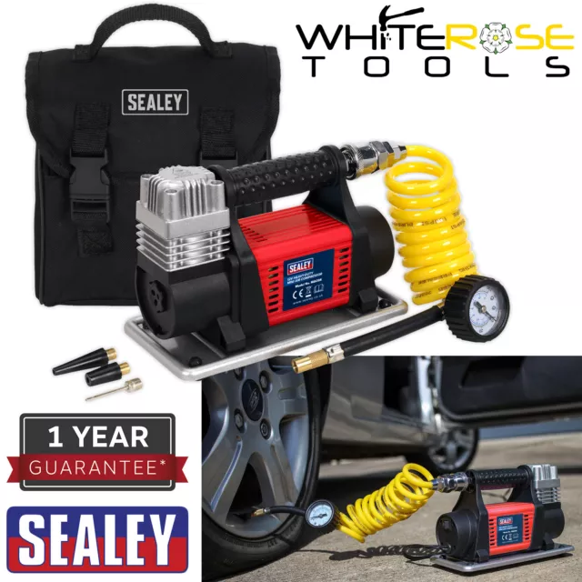 Sealey Tyre Inflator/Mini Air Compressor 12V Heavy-Duty