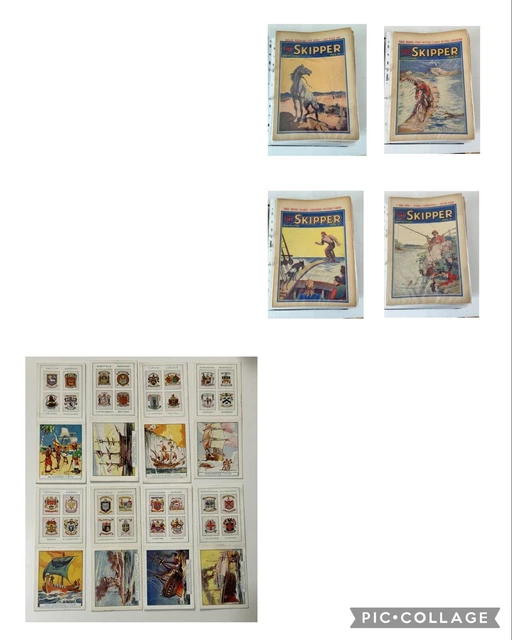 Skipper Comics & kostenloses Geschenk -1931 DC THOMSON - berühmte Schiffe/Fußballstädte ungeschnitten