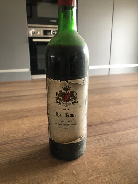 vin rouge la rose pauillac 1973