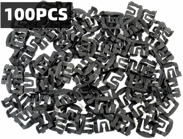 100PCS Windshield Rear Window Molding Trim Clips For 64-93 Ford C5ZZ6543413-B