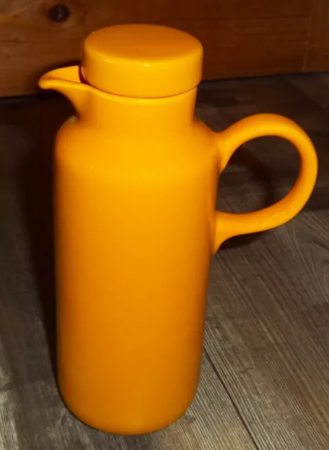 50 er Jahre Melitta Kaffeekanne Kanne Krug mit Deckel, Gelb, 0,375ml