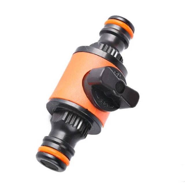 Quick-release Double-Way Water Pipe Joint with Switch In-line Shut-off Connector