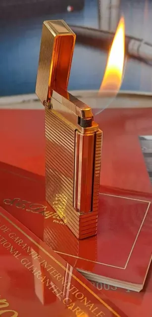 ST.DUPONT-Paris LADYS Lighter Gold Ligne D - condizioni top - 100% originale - vintage