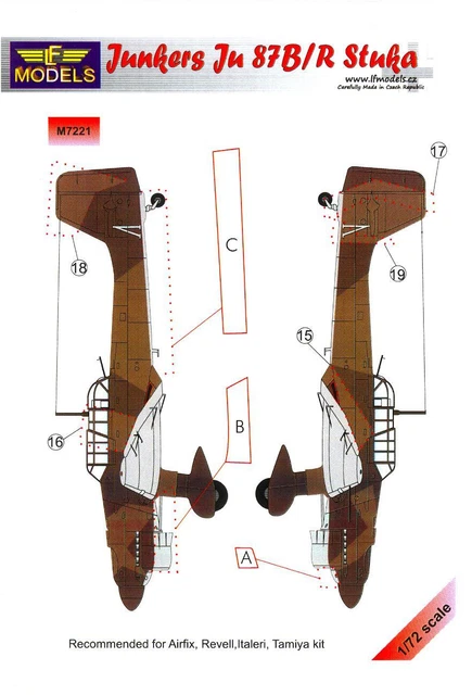 Piani Aeromodellismo STUKA JU87 - Scala 1/4 - 124'' - Modello Gigante Stampato - Foto 4