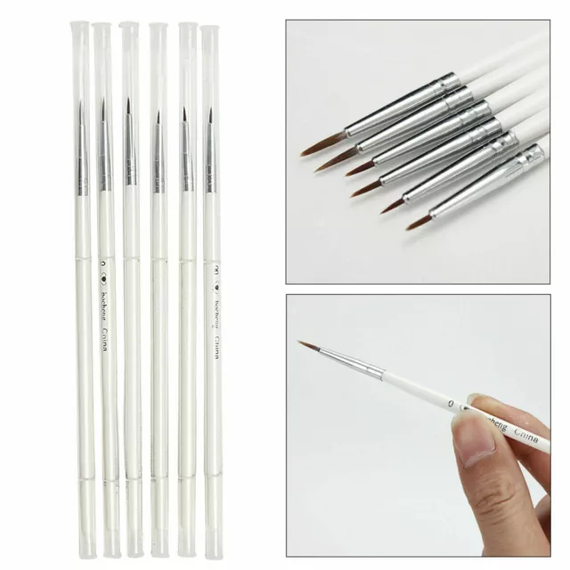 6 Packs Fine Artist Detail Paint Brushes Set Miniature Model Paint Brush Crafts