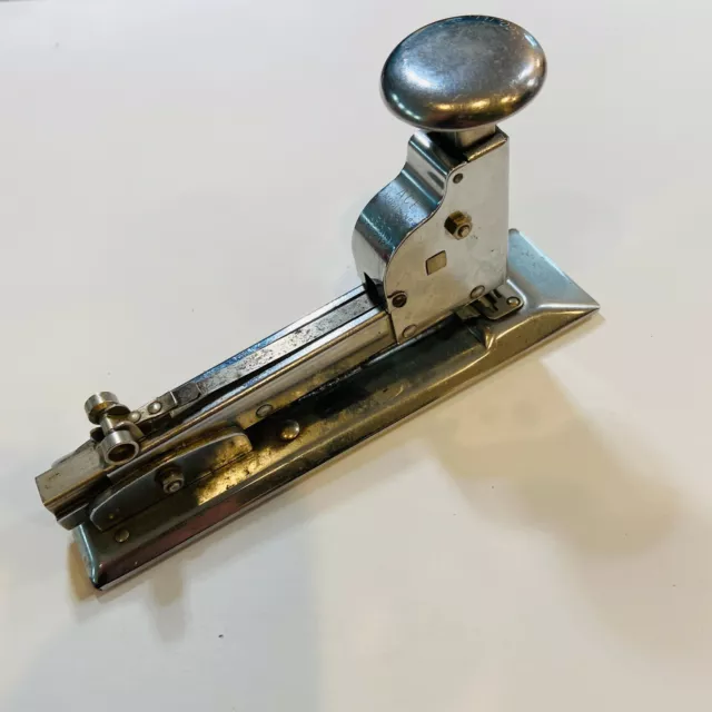 Vintage Ace Fastener Corp. Model 102 Chrome Stapler Chicago Illinois USA