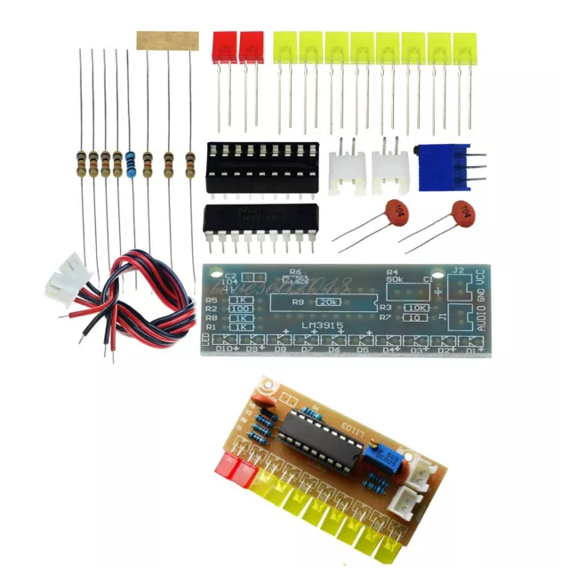 LM3915 Audio Level Indicator Funny 10 DIY Kit Electronic Audio Indicator Suite