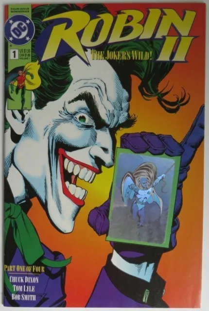 Robin II #1 of 4 DC 1991 Joker Variant A Holographic Cover Comic Book (NM)