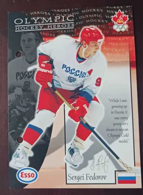 SERGEI FEDOROV 1997-98 Esso Nagano Olympic Hockey Heroes - Team Russia #36