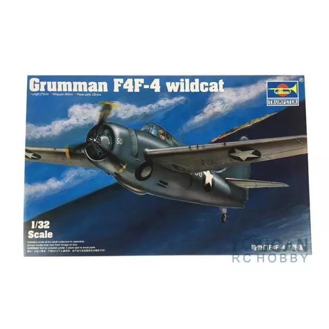 1/32 Trumpeter Grumman F4F-4 WildCater Fighter Aircraft Model Kits 02223