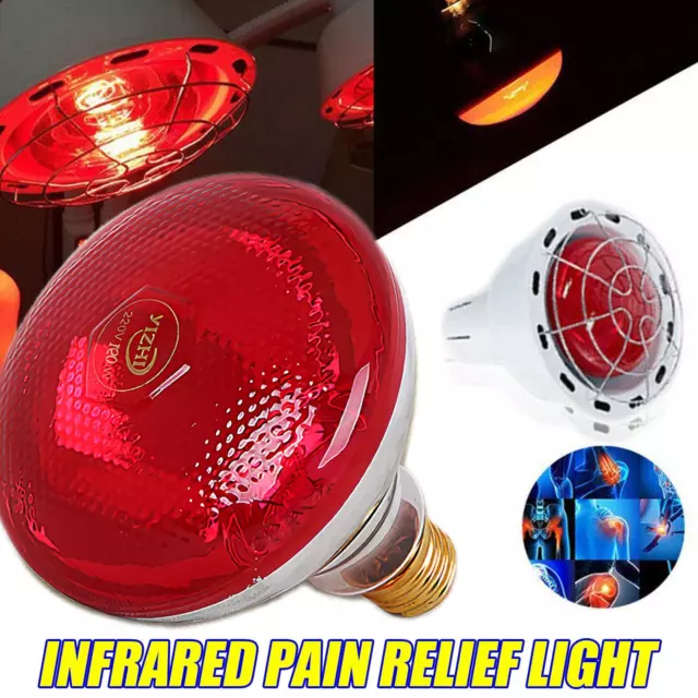 Lampada massaggiante terapia, 150 W, lampadina a incandescenza a infrarossi fisioterapia, terapia termica