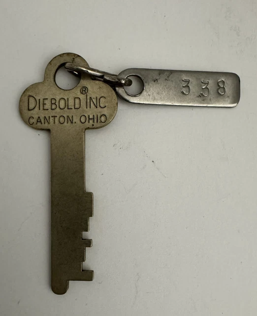 VINTAGE DIEBOLD INC Flat Key #338 Canton Ohio Safety Box Key $12.59 ...