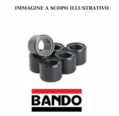 19x17x10 Bando Bando Kit 6 Rulli Variatore Piaggio Vespa Primavera 4T 3V 150 2013 