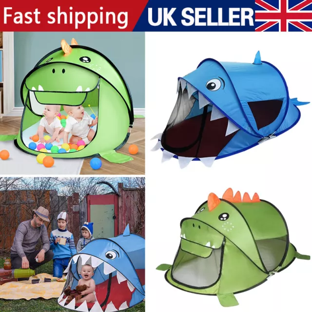 Cartoon Pop Up Play Tent Portable Kids Toddlers Indoor Outdoor Playhouse Toy UK