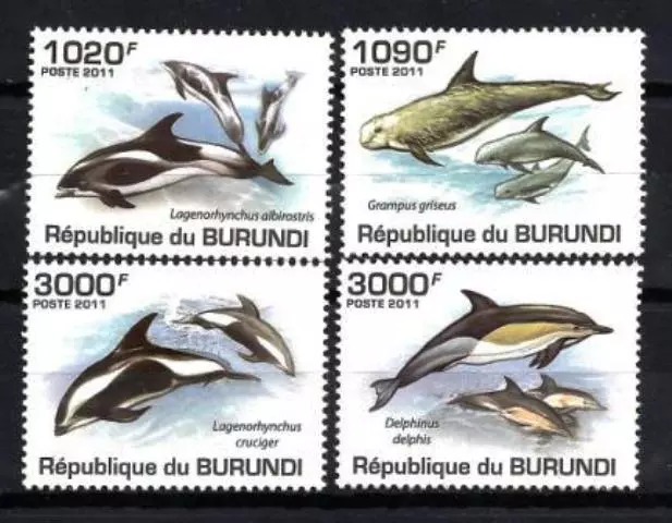 Burundi 2011 dauphins n° 1205 à 1208 neuf ** 1er choix