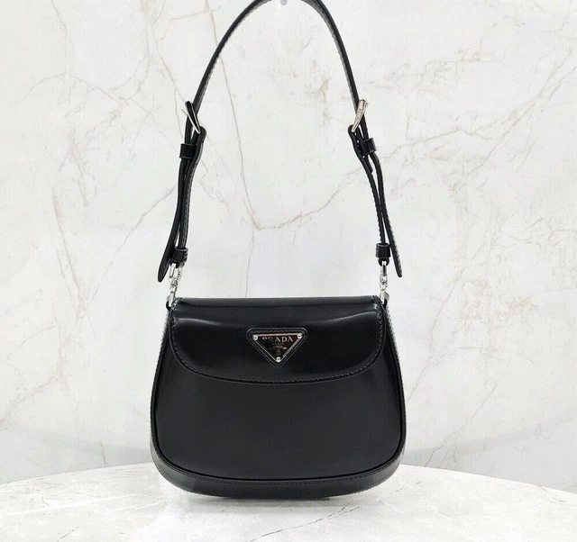 Petit Sac à Main Ou Banane Vintage Cleo Company - Cuir, Couleur Bleu/marron/noir, Occasion