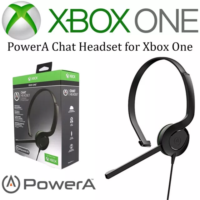 Xbox One Chat Headset  PowerA Kopfbügel für Microsoft Xbox One  MIKROFON in NEU