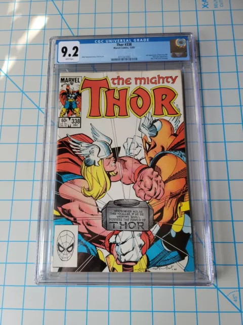 THOR #338 ~ CGC 9.2 ~ 2nd app of Beta Ray bill ~ Marvel (1983)