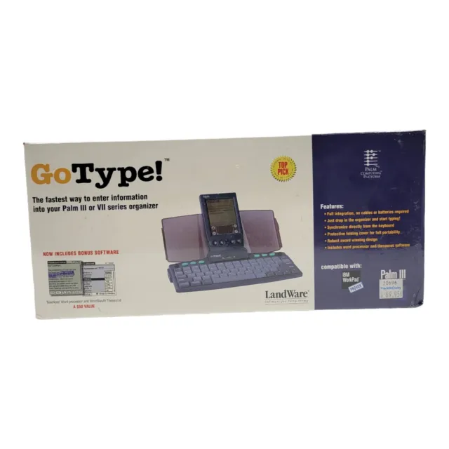 Go Type LandWare Integrated Keyboard for Palm III Palm Pilot