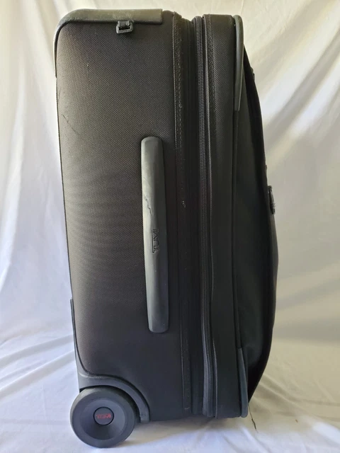 Tumi Black Luggage 20" Upright Wheeled Suitcase 12