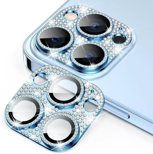 Bling Für iPhone 14 Pro Max Kamera Objektiv Voll Diamant Schutzhülle Case Lot