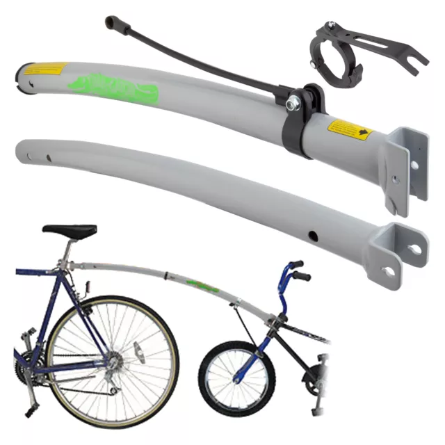 Trail Gator Barre de Remorquage Bicyclette Trail-A-Long Vélo Support - Argent