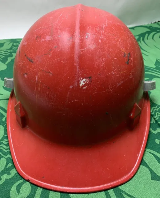 Vtg JACKSON Products SC-25 Fiberglass Red Hard Hat Helmet Hard Top Class C
