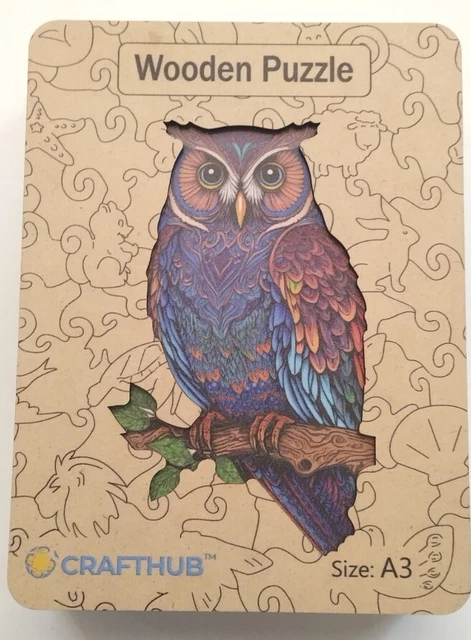 Wisdom Owl Wooden Jigsaw Puzzle - Crafthub