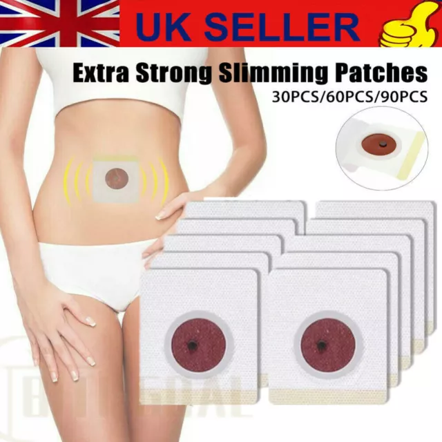 300pcs Strong Slimming Patches WEIGHT LOSS DIET AID Detox Slim Fat Burner oil UK