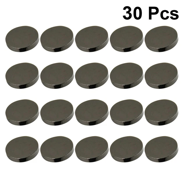 30 piezas Traje decorativo de ganchillo con botones planos de metal para hombre mujer y mujer