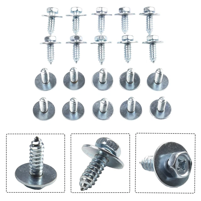 10x Viti Sottoscocca KIMISS Per Auto - Clip Metalliche, Acciaio Inox, Codice 8D0805121