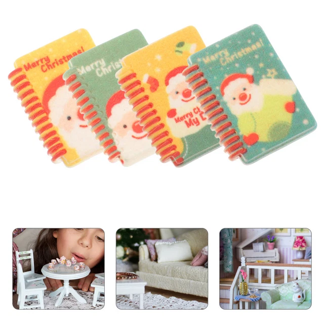 12 Pcs Harz Mini-Notizbuch Mini-Bücher-Modell Miniatur-Schulzubehör