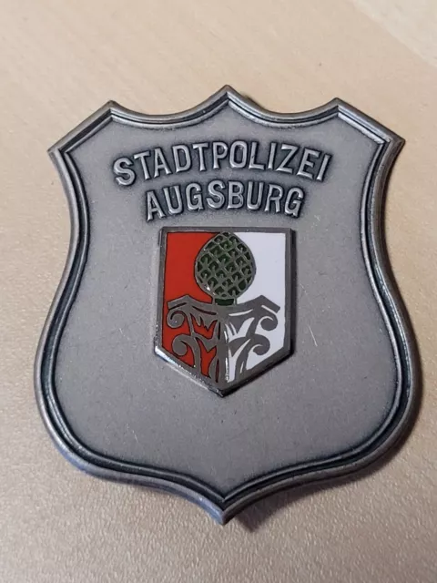 Stadtpolizei Augsburg Brustschild Badge Bayern Polizei Marke