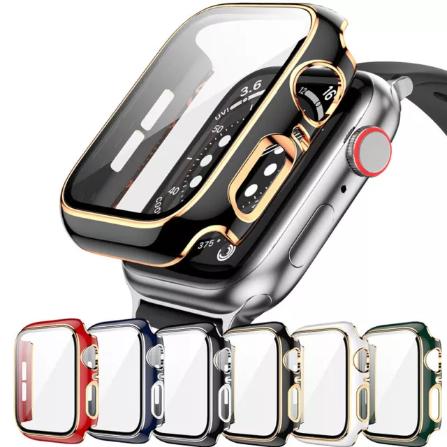 Per Apple Orologio Serie 360 Schermo Protettiva Custodia Cover Smartwatch ^