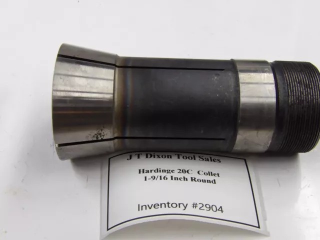 Hardinge 20C Collet With ID thread 1-9/16 inch Round bore   Inv#2904