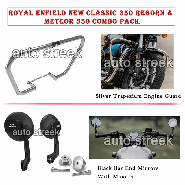ROYAL ENFIELD METEOR & Classic Reborn 350 Trapezium Engine Guard