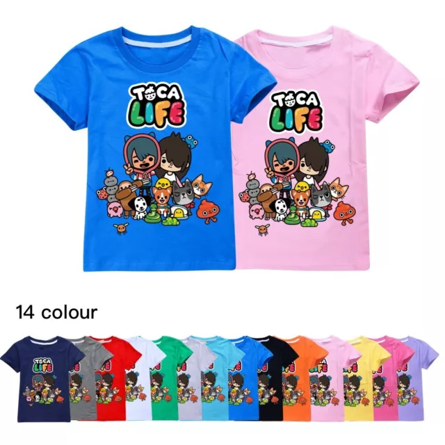 New TOCA LIFE Youtube Gamer Short sleeved T-shirt Novelty T-shirt Children'sGift