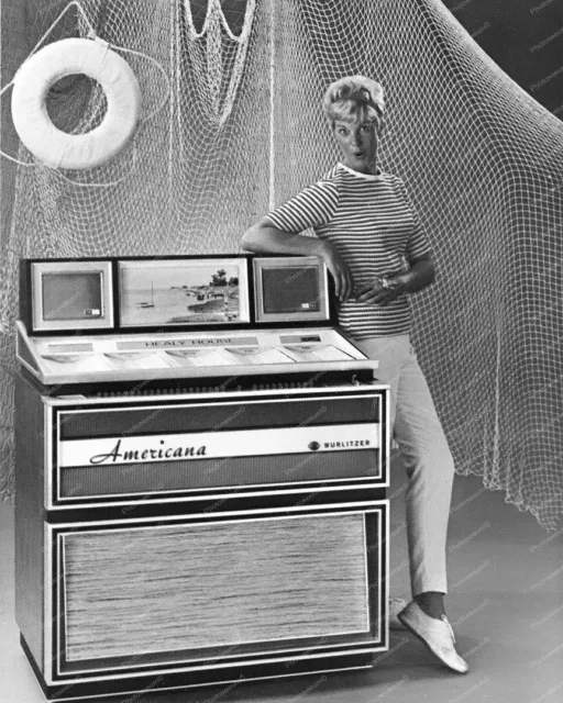 Wurlitzer Jukebox Model 3100 From 1968 Classic 8 by 10 Reprint Photograph