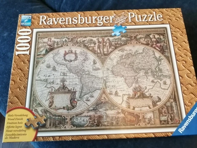 RAVENSBURGER 1000 PIECE Jigsaw Puzzle - Antique World Map £4.20 ...
