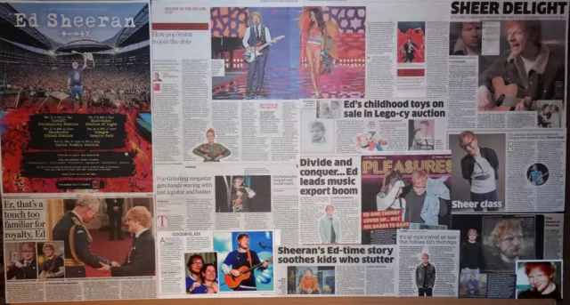 Ed Sheeran - clippings/cuttings/articles pack