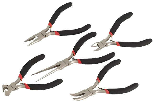 Mini Pliers Assorted Precision Jeweller Craft Sprung Grip Handles Hobby Crafts