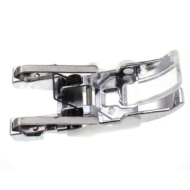 Telas gruesas de coser sin problemas con este pie prensador de material multicapa