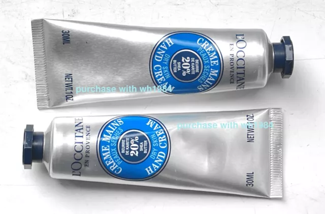 Nueva crema de manos con manteca de karité L'Occitane 20% manteca de karité 2 x 30 ml... regalo de Navidad