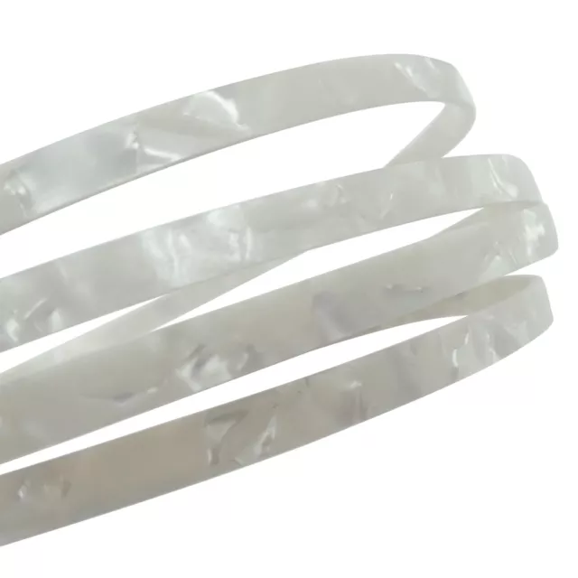 Incudo White Pearloid Celluloid Guitar Binding - 1600x6x1.5mm