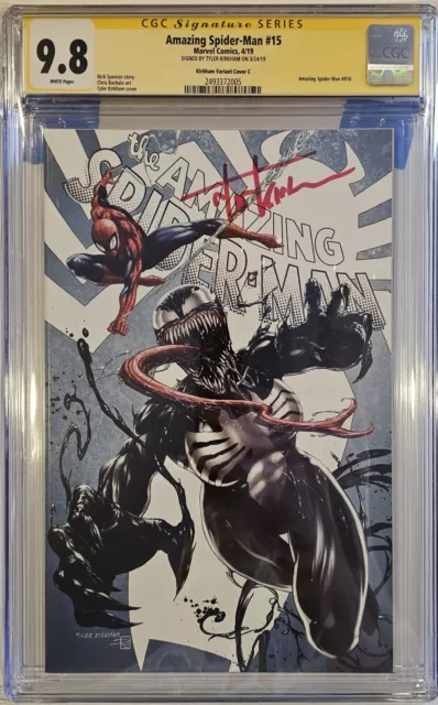 Amazing Spider-Man #15 CGC 9.8 Signed By Tyler Kirkham She-Venom Variant