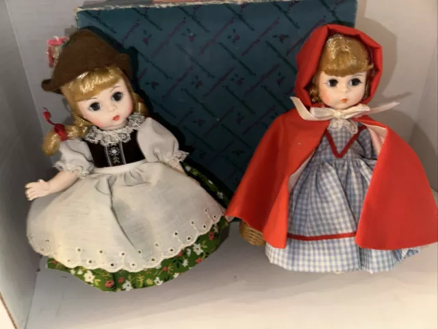 Madame Alexander 8 inch Vintage  Dolls "Little Red Riding Hood" & Austria Doll