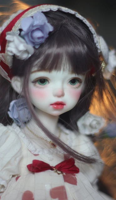 Bambola BJD 1/6 ragazza SD resina nuda bambola articolata occhi rimovibili trucco viso giocattolo fai da te