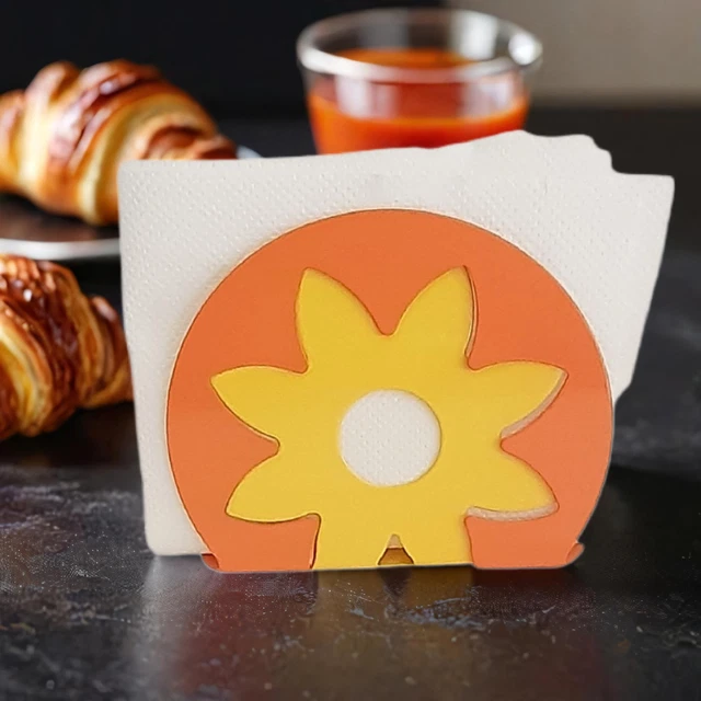 Portatovaglioli In Ferro - Design Triangolare Elegante Per Tavola E Cucina